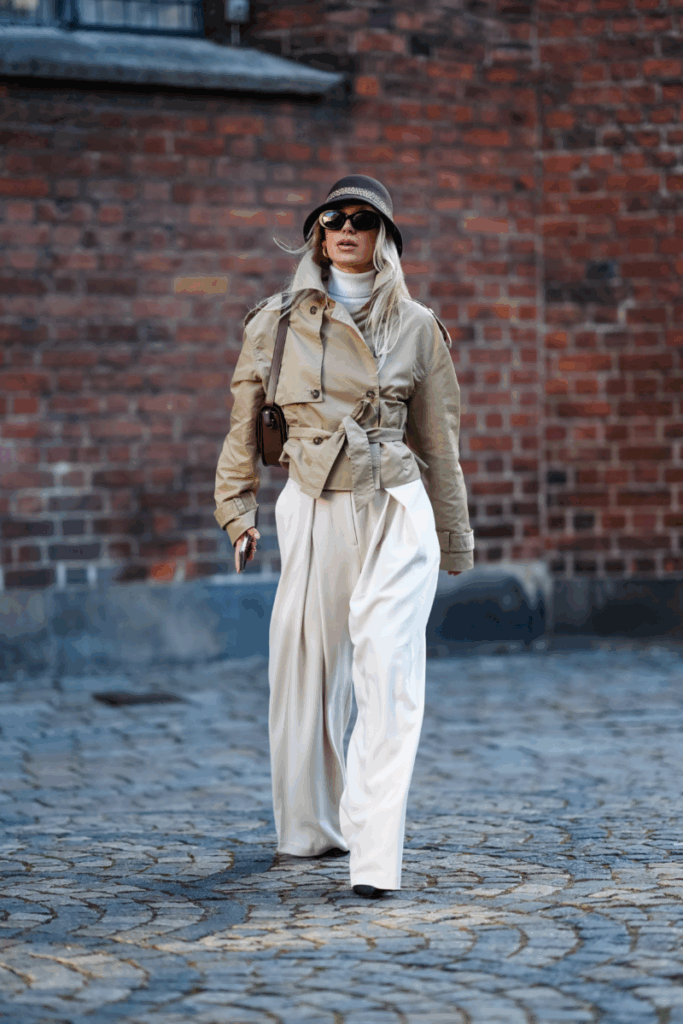 Модни панталони за есента на 2025 г.: панталони палацо в стил костюм