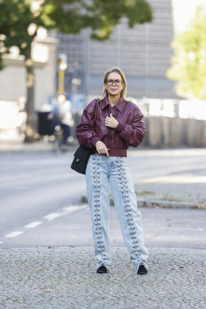 модни дънки за есен-зима, с шевове