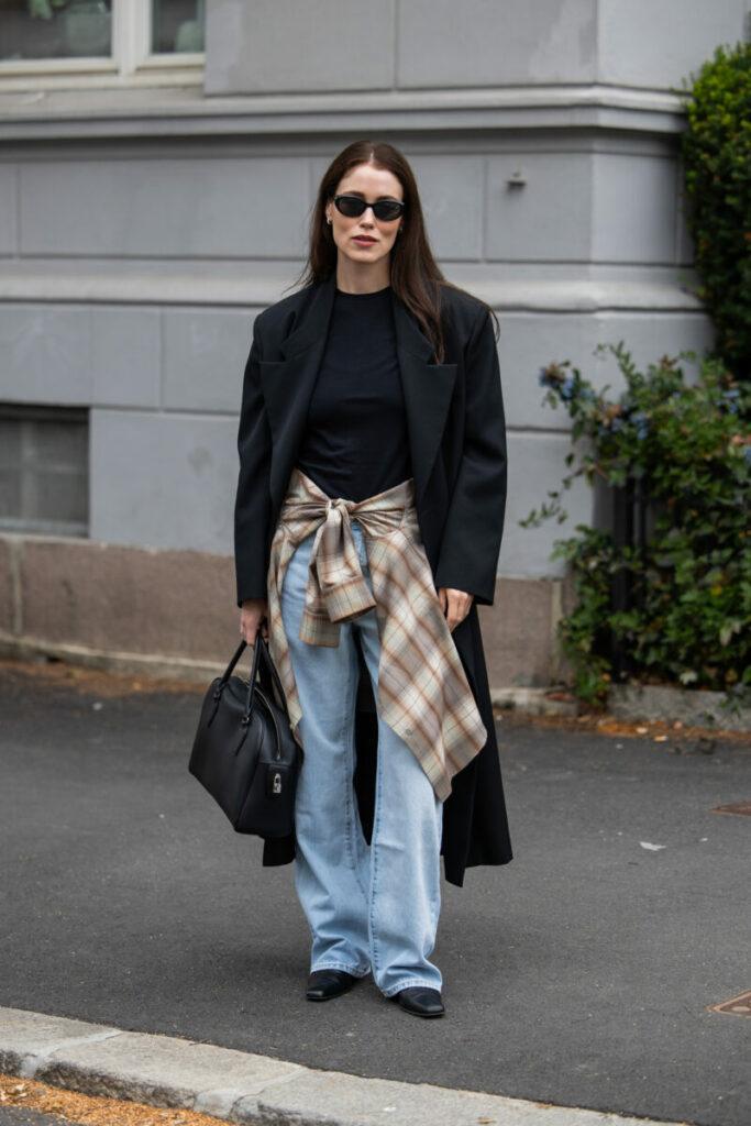 модни дънки за есенно-зимния сезон, дънки с широки крачоли