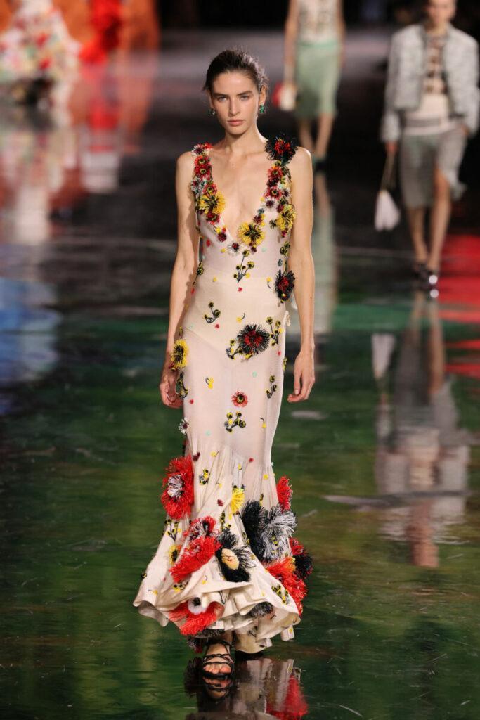 модни рокли за пролет-лято 2026, с цветя